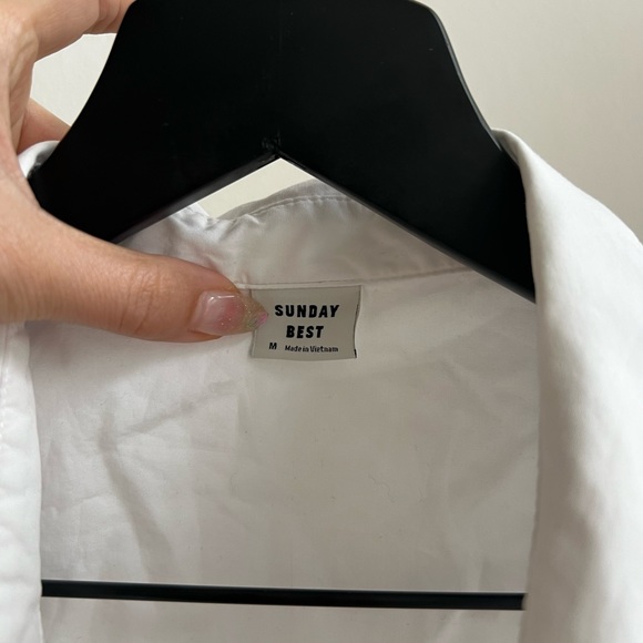 Aritzia Sunday Best White Button Down 100% Cotton - Picture 3 of 6